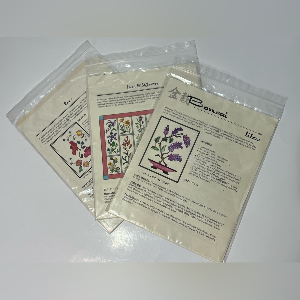 Distinctive Designs Susan R DuLaney Quilt Lot of 3 In Package Not Used